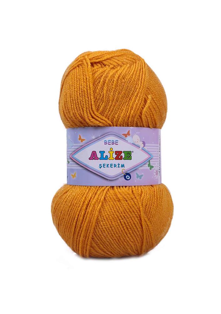 Пряжа Alize Şekerim Bebe/Жёлтый 488