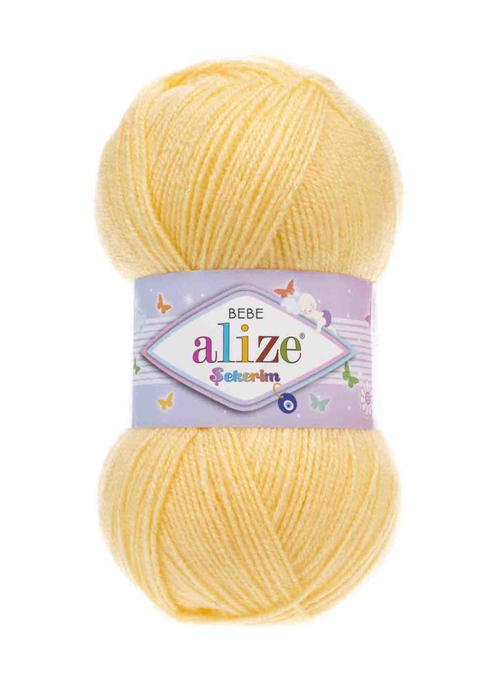 Пряжа Alize Şekerim Bebe / Светло-желтый 187