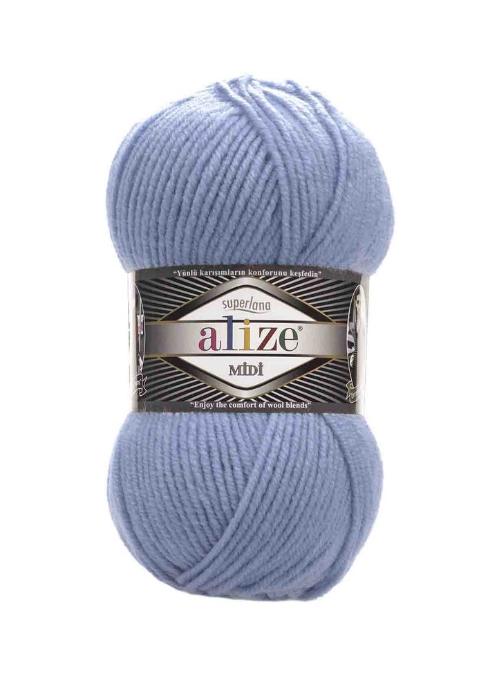 Пряжа Alize Superlana Midi/Голубой 381