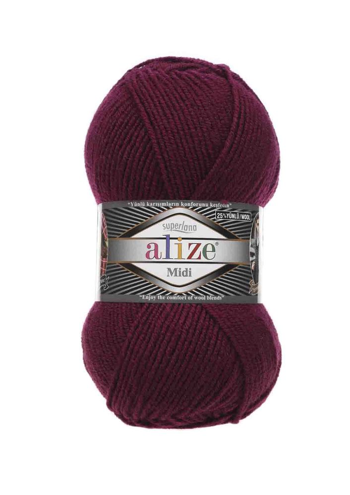 Пряжа Alize Superlana Midi/Сливовый 495