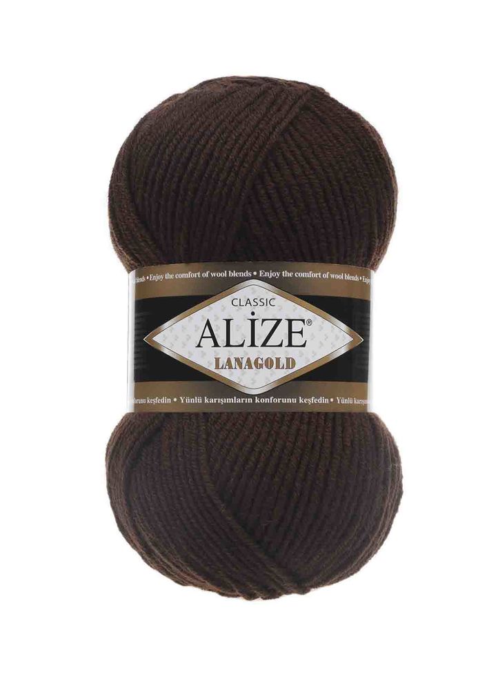 Пряжа Alize Lanagold /Коричневый 026