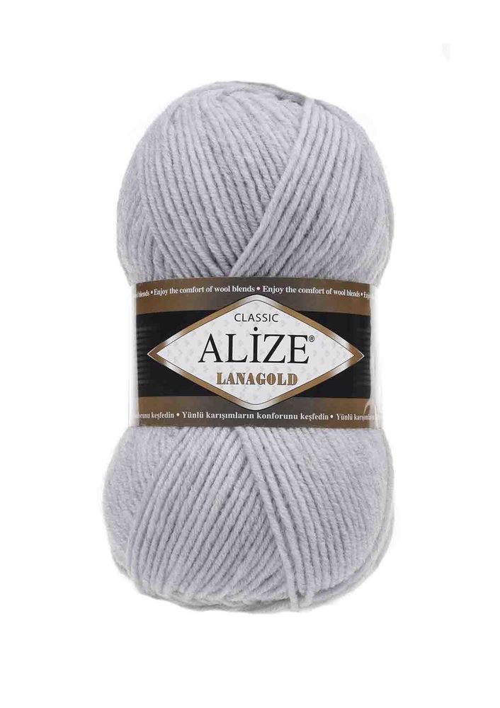 Пряжа Alize Lanagold /Белоснежный меланж 684