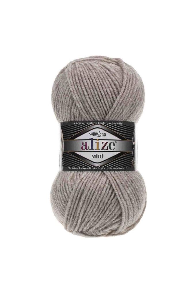 Пряжа Alize Superlana Midi/Бежевый меланж 152