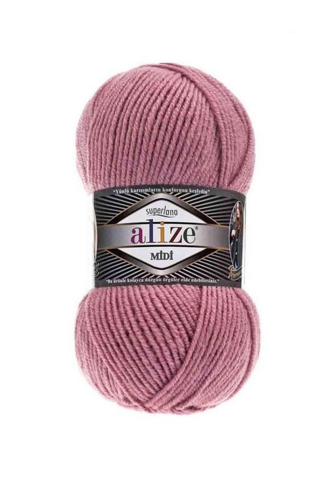 Пряжа Alize Superlana Midi / Розовый 204