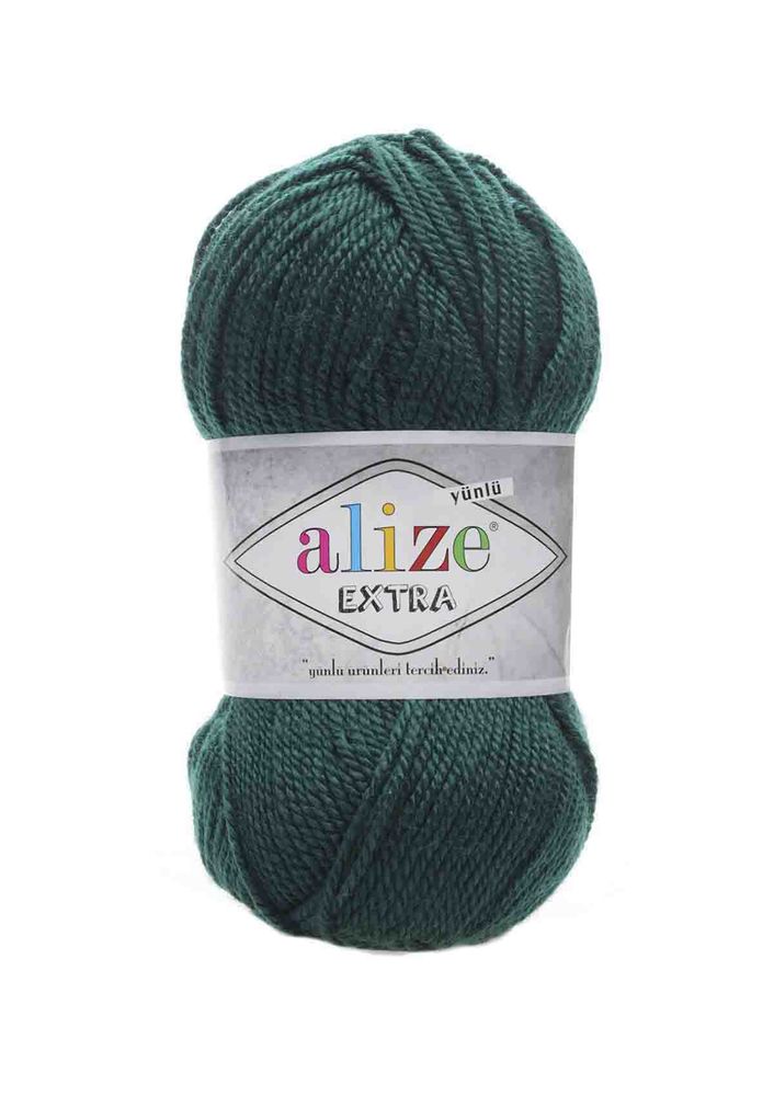 Пряжа Alize Extra /Хвойная зелень 598