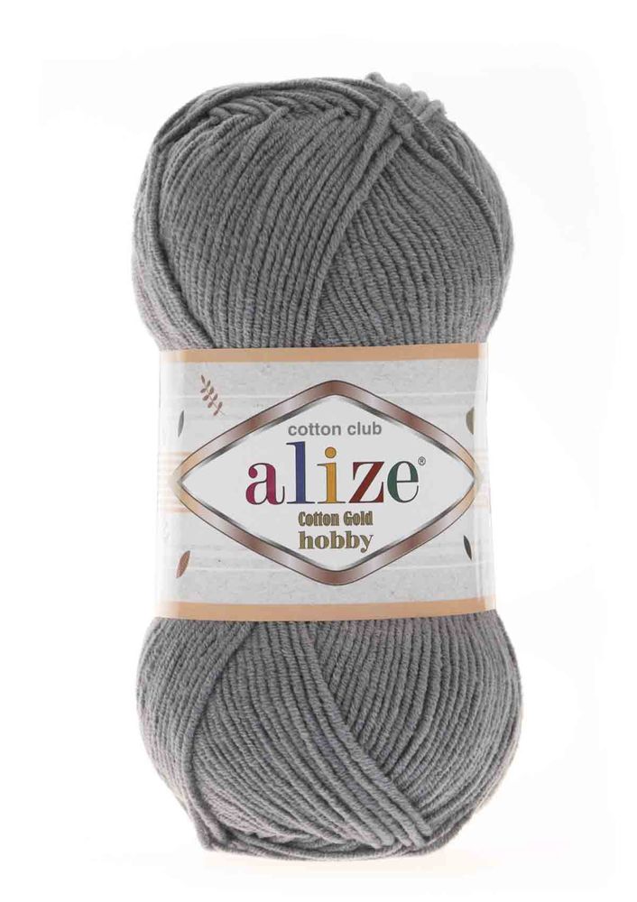 Пряжа Alize Cotton Gold Hobby 50г./Угольно-серый 087