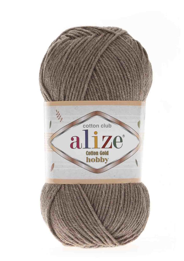 Пряжа Alize Cotton Gold Hobby 50г. /Коричневый 688