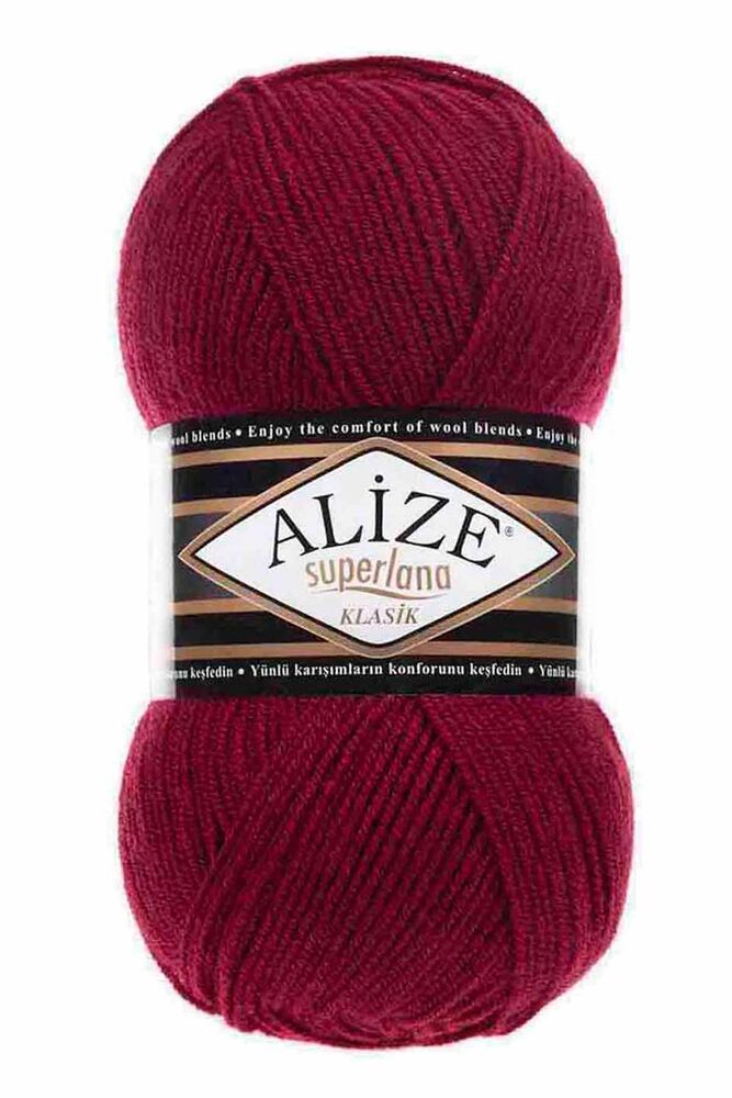 Пряжа Alize Superlana Klasik /Вишня 390