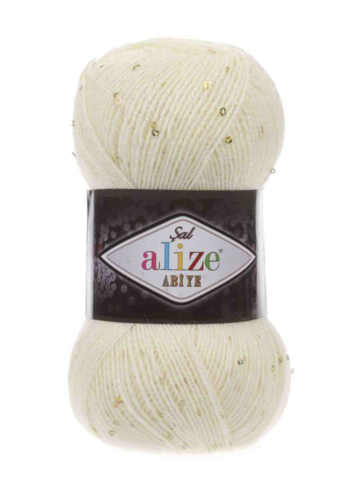 Пряжа Alize Şal Abiye / Кремовый 001