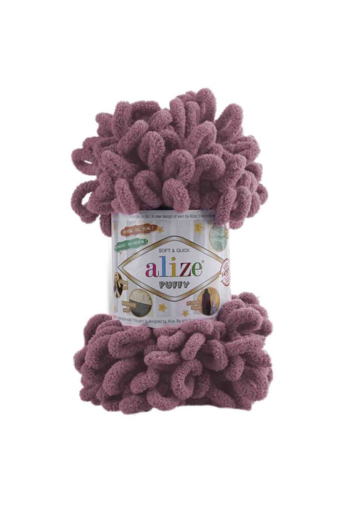 Пряжа Alize Puffy/ Роза 028