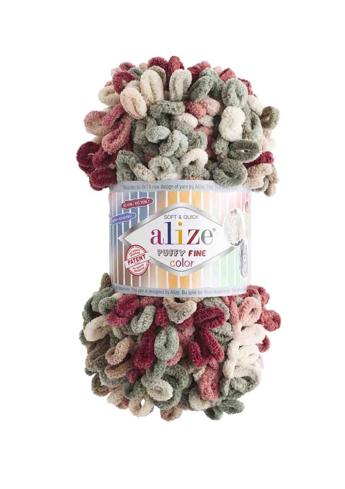 Alize Puffy Fine Color El Örgü İpi 6039
