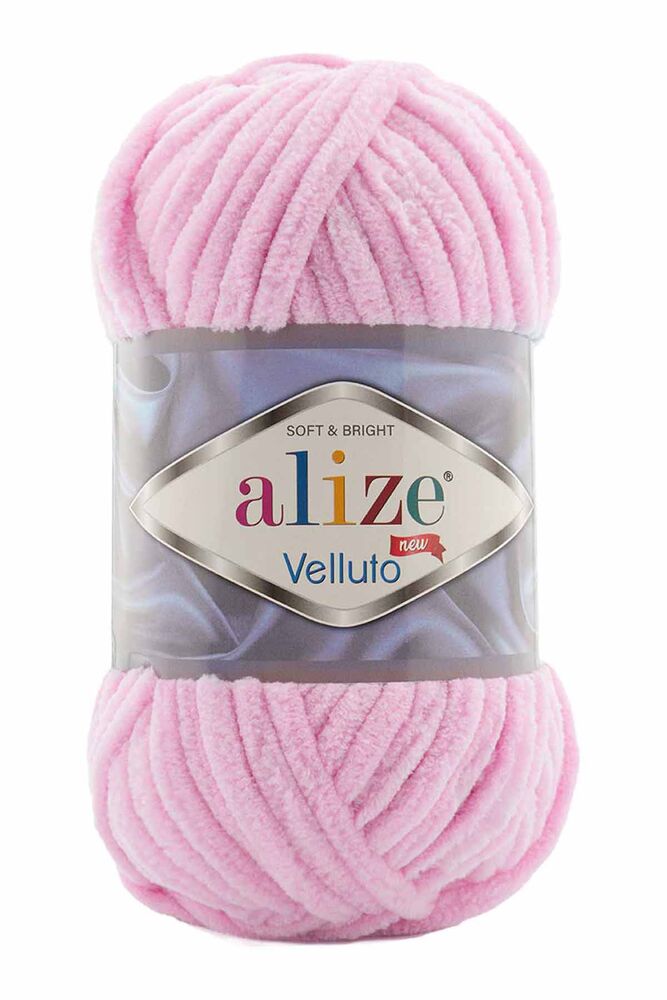 Alize Velluto El Örgü İpi 100 gr | Bebe Pembe 031