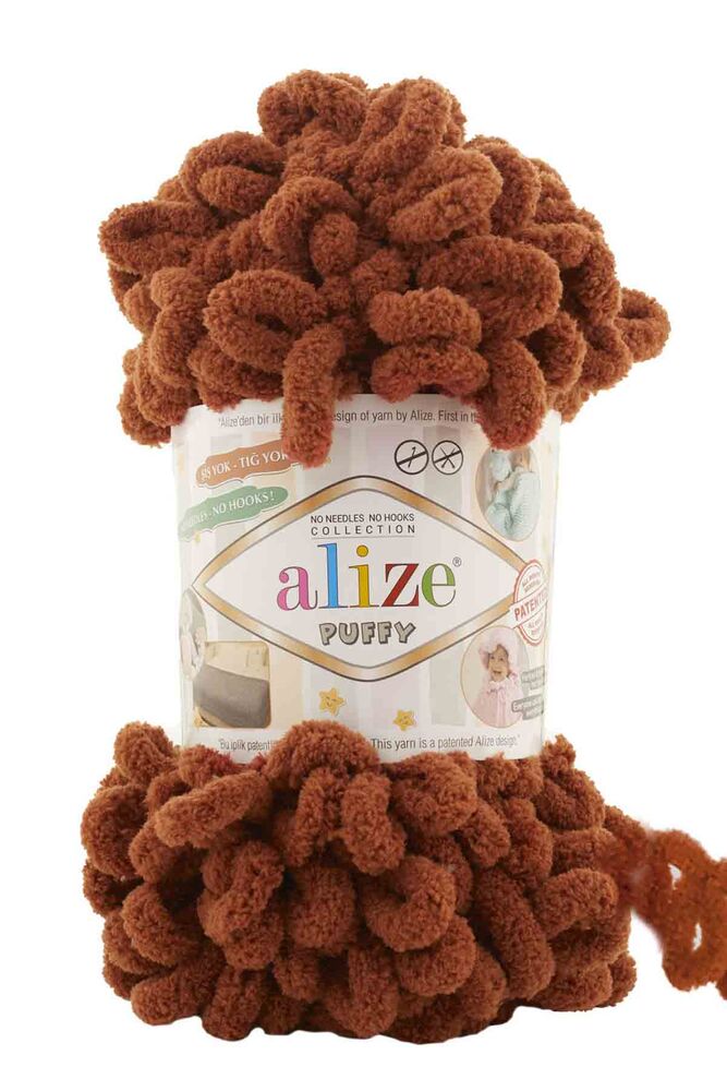Alize Puffy El Örgü İpi Tarçın 597
