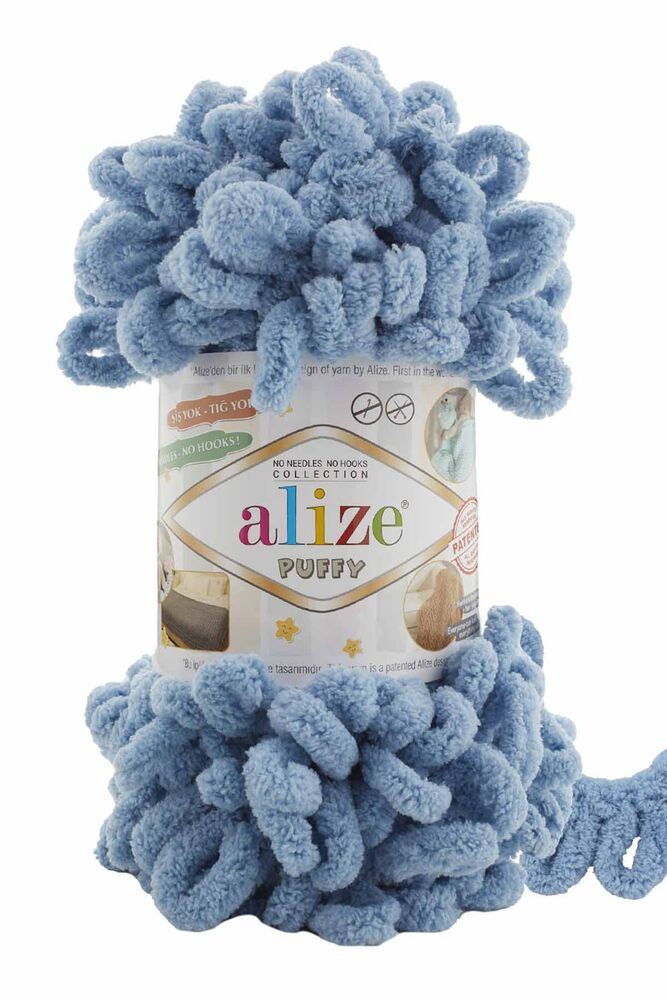 Alize Puffy El Örgü İpi Orta Mavi 280