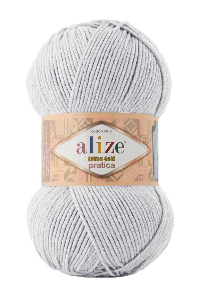 Alize Cotton Gold Pratica El Örgü İpi Açık Gri 533