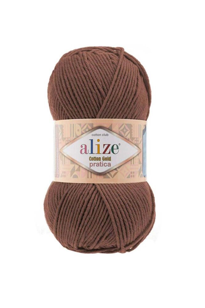 Alize Cotton Gold Pratica El Örgü İpi 493 Kahve