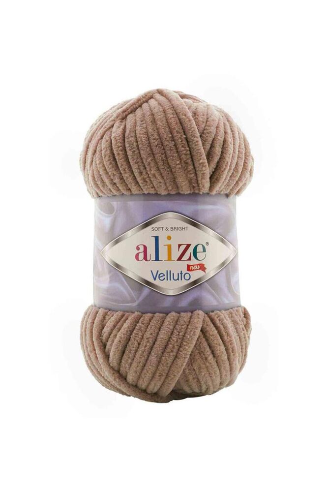 Alize Velluto El Örgü İpi 100 gr | Tütün 329