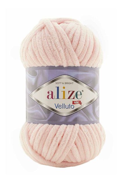 Alize Velluto El Örgü İpi 100 gr | Pudra Pembe 340