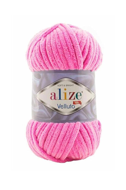 Alize Velluto El Örgü İpi 100 gr | Pembe 121