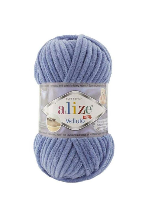 Alize Velluto El Örgü İpi 100 gr | Denim 374