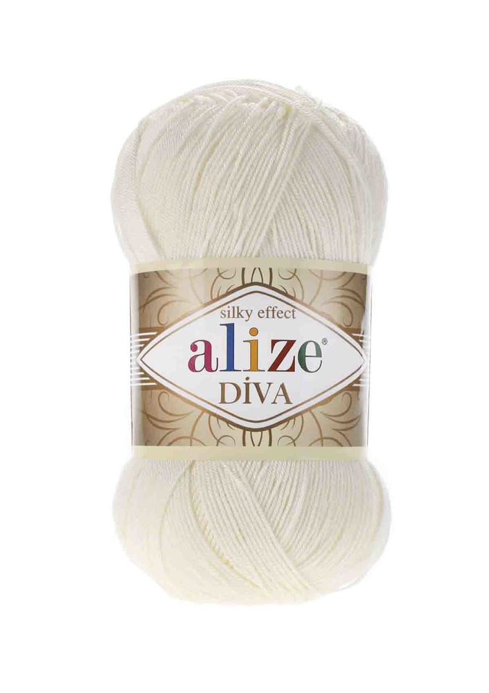 Alize Diva El Örgü İpi Açık Krem 062