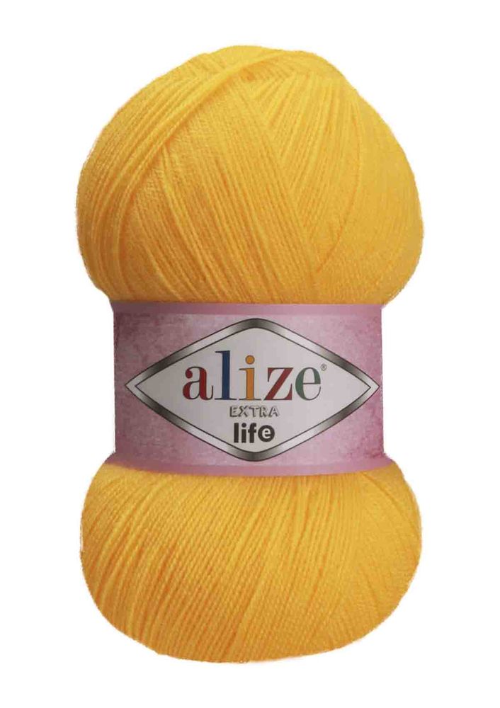 Alize Extra Life El Örgü İpi Sarı 914