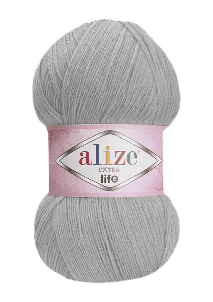 Alize Extra Life El Örgü İpi Gri 919