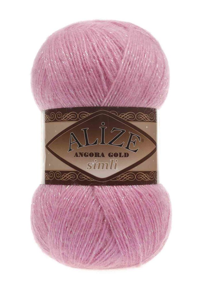 Alize Angora Gold Simli El Örgü İpi Pembe 039