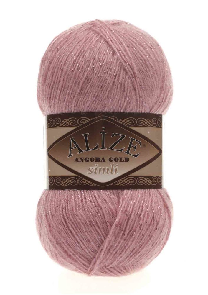 Alize Angora Gold Simli El Örgü İpi Koyu Pudra 144