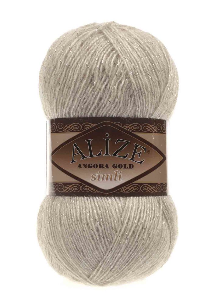 Alize Angora Gold Simli El Örgü İpi Bej Melanj 152
