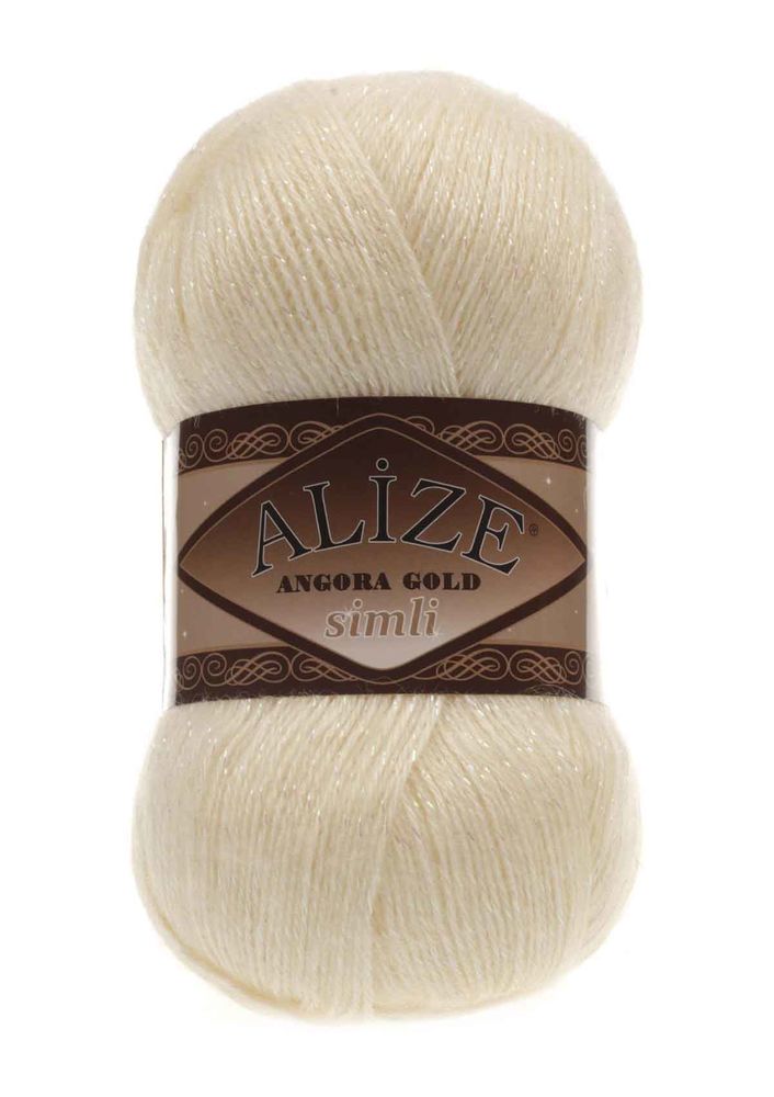 Alize Angora Gold Simli El Örgü İpi Bal 160