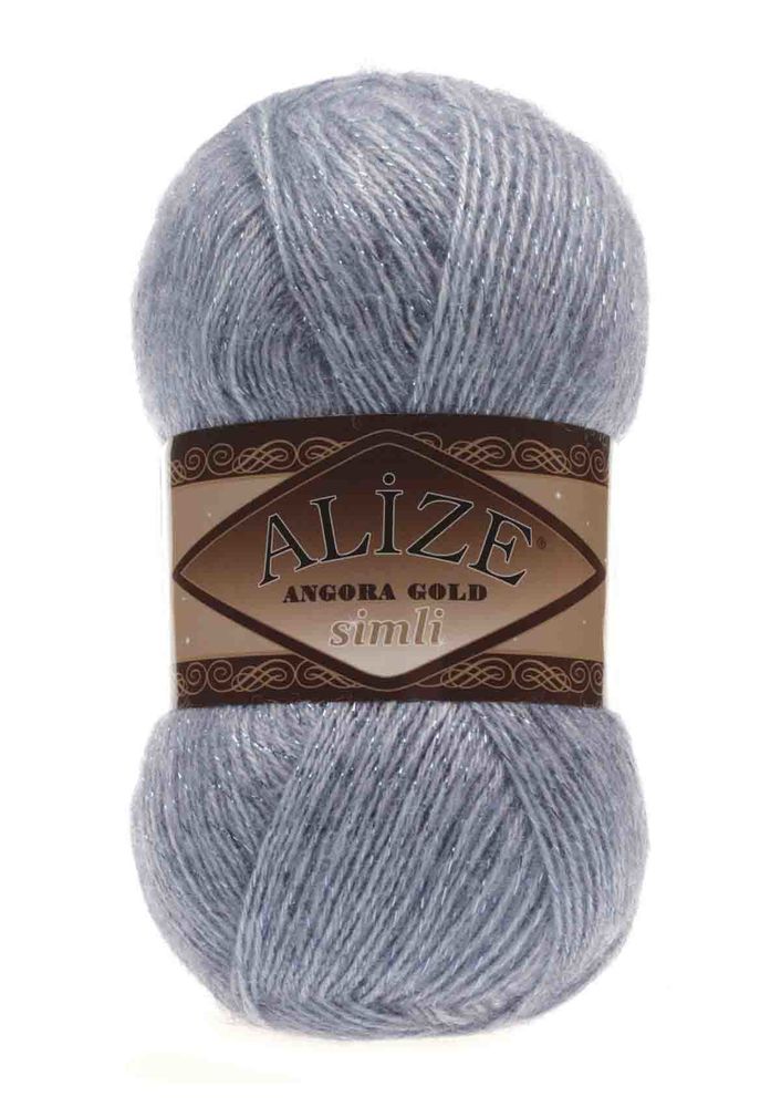 Alize Angora Gold Simli El Örgü İpi Denim Melanj 221