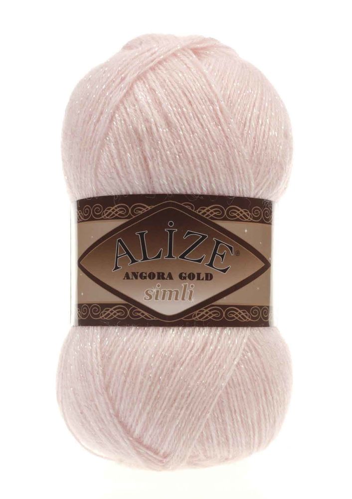 Alize Angora Gold Simli El Örgü İpi Pembe İnci 271