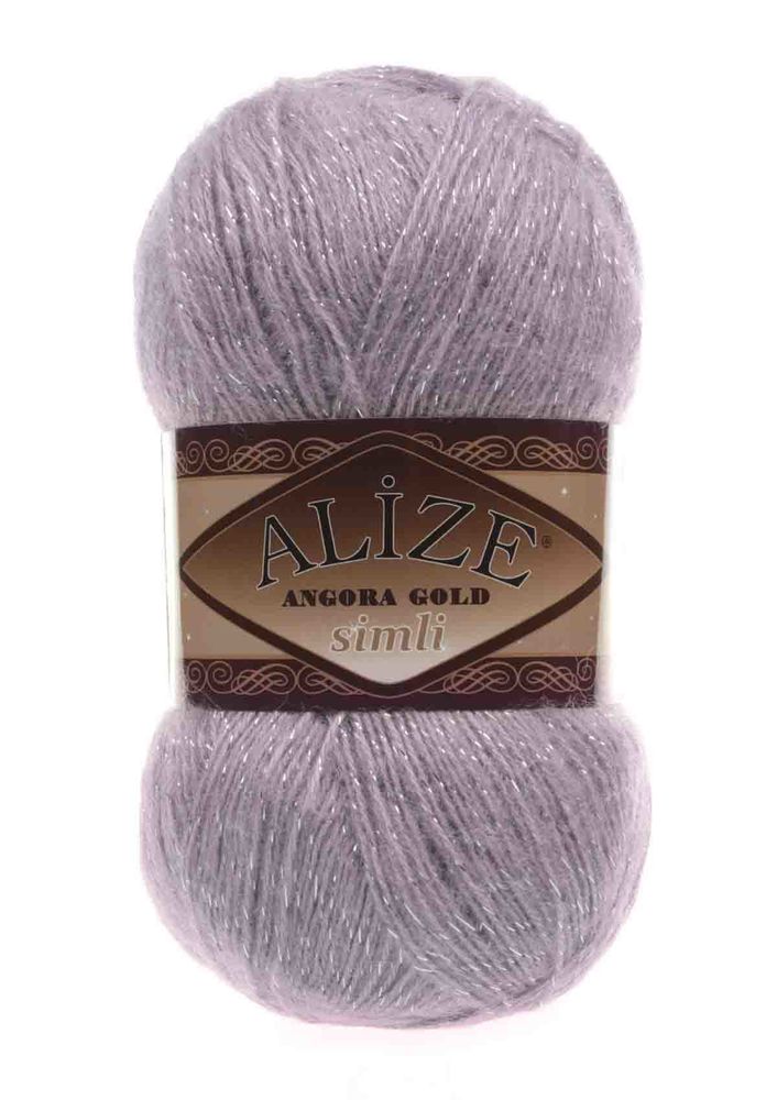 Alize Angora Gold Simli El Örgü İpi Açık Mor 391