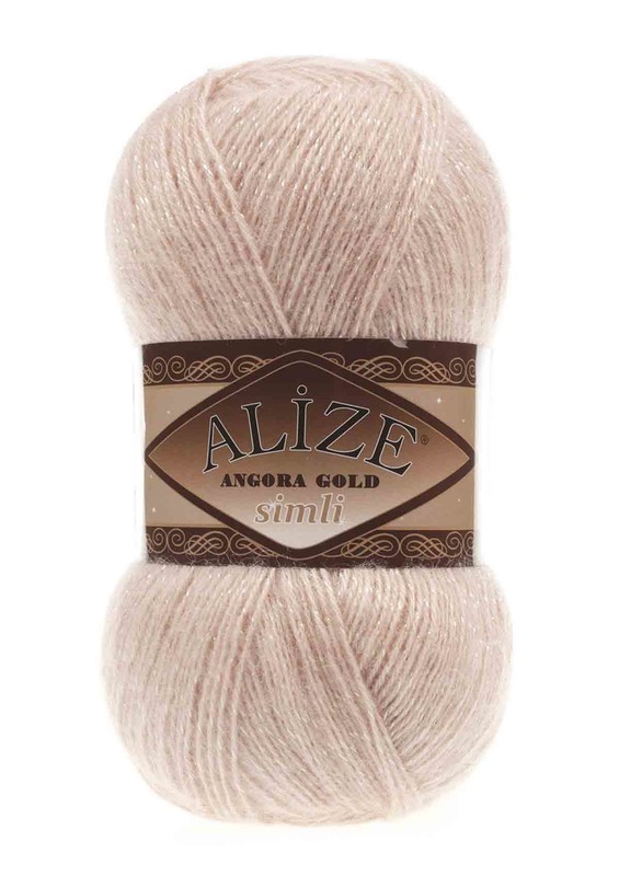 Alize Angora Gold Simli El Örgü İpi Şampanya 404 - Thumbnail