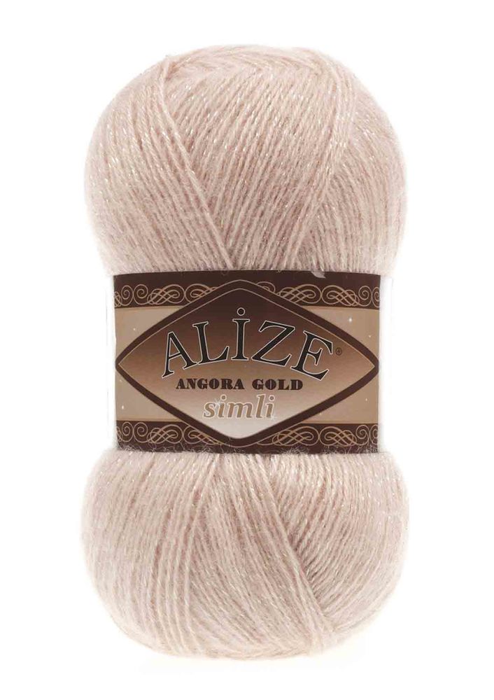 Alize Angora Gold Simli El Örgü İpi Şampanya 404