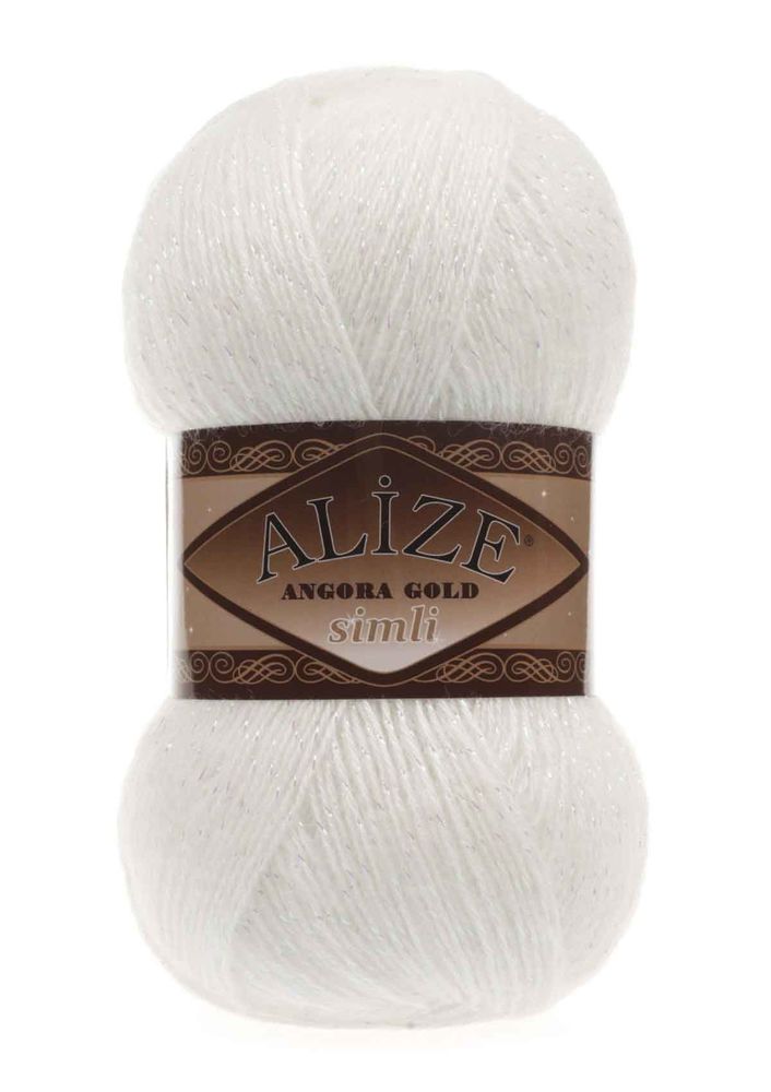 Alize Angora Gold Simli El Örgü İpi İnci 450