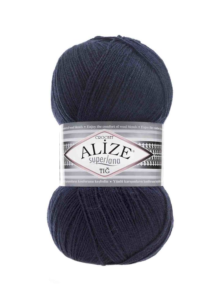 Alize Superlana Tığ El Örgü İpi Lacivert 058