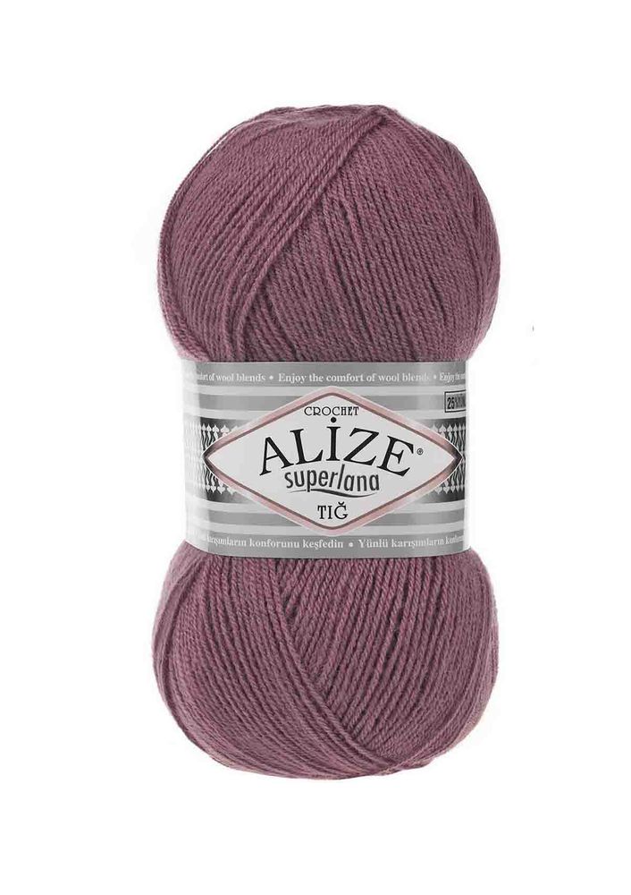 Alize Superlana Tığ El Örgü İpi Mürdüm 073