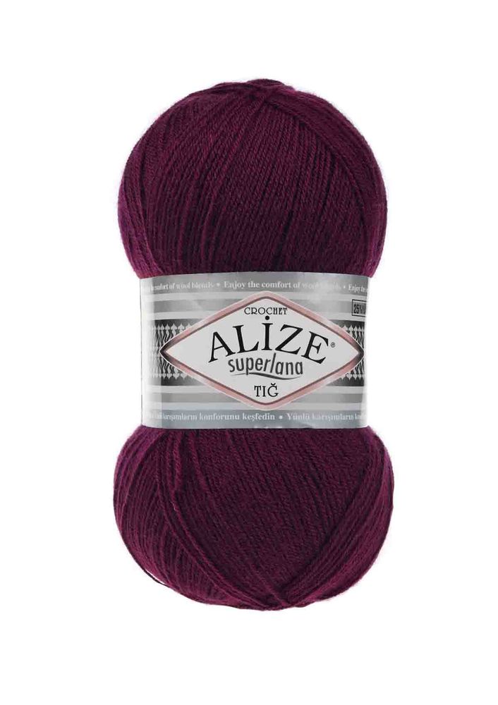 Alize Superlana Tığ El Örgü İpi Mürdüm 495