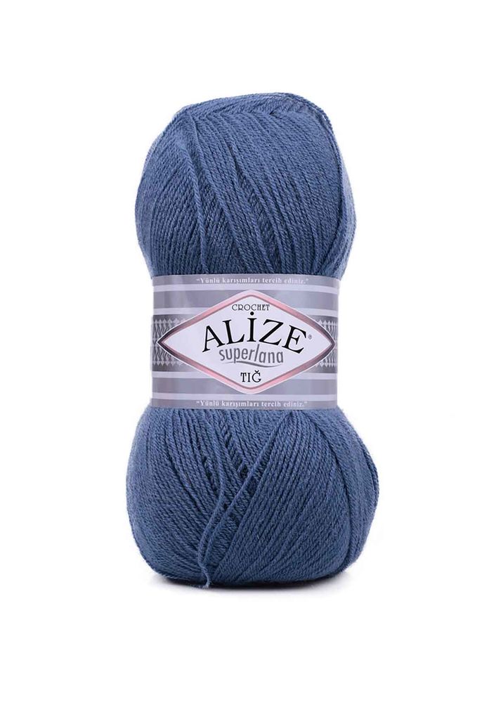Alize Superlana Tığ El Örgü İpi Mavi 498