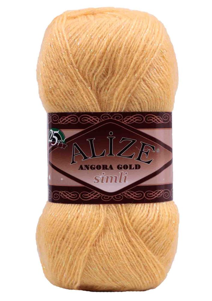 Alize Angora Gold Simli El Örgü İpi Sarı 113