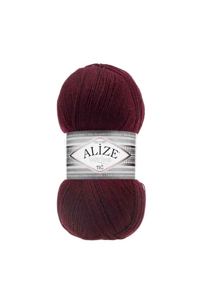 Alize Superlana Tığ El Örgü İpi Bordo 057