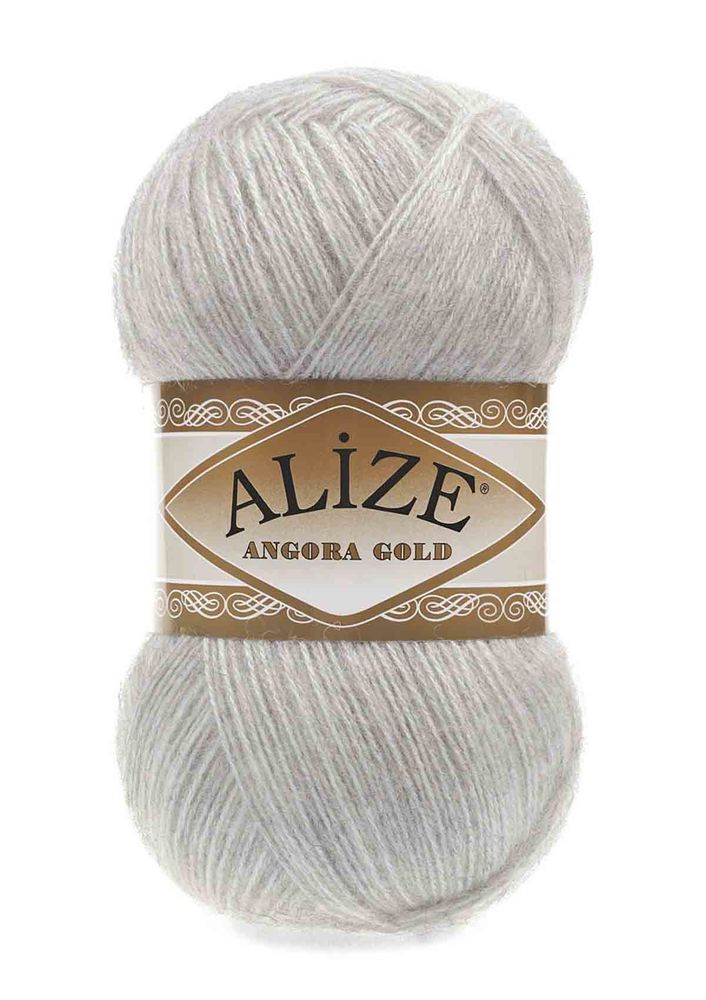 Alize Angora Gold El Örgü İpi Açık Gri Melanj 208