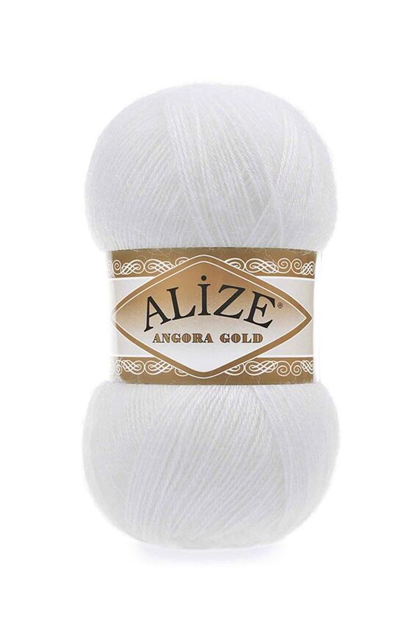 Alize Angora Gold El Örgü İpi Beyaz 055
