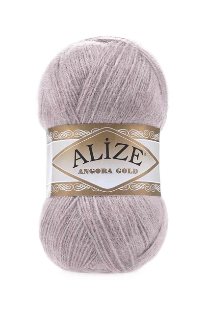 Alize Angora Gold El Örgü İpi Gül Grisi 163