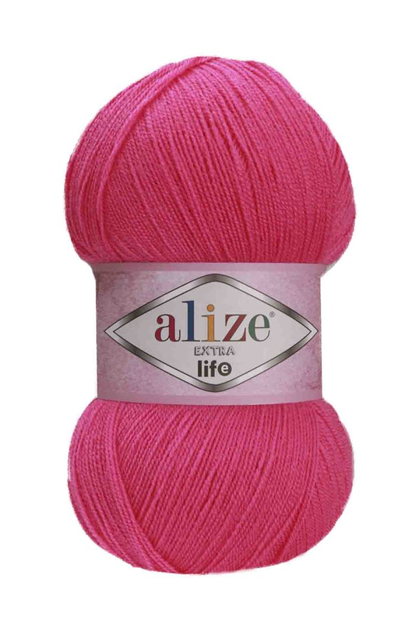 Alize Extra Life El Örgü İpi Fuşya 923