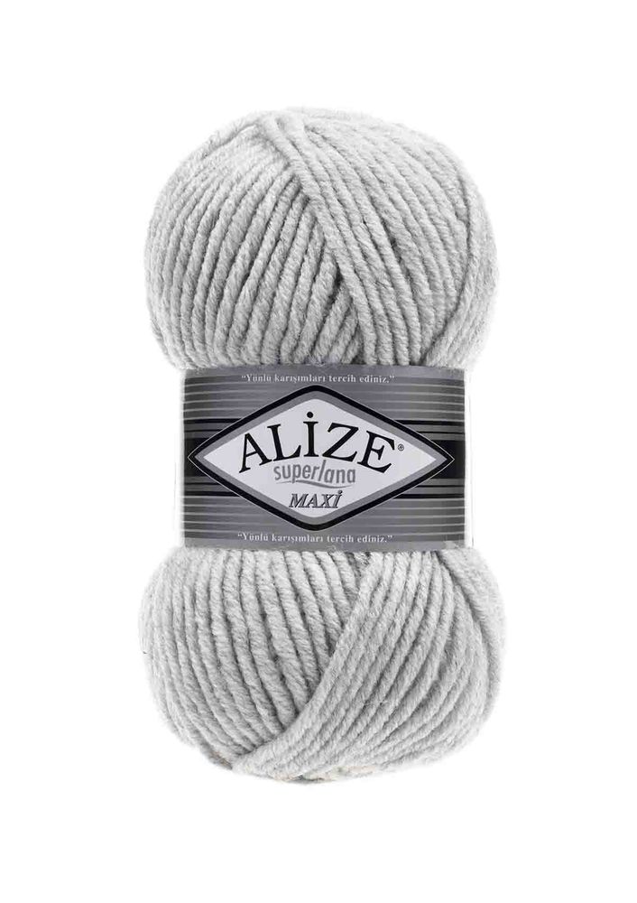 Alize Superlana Maxi El Örgü İpi Açık Gri Melanj 208