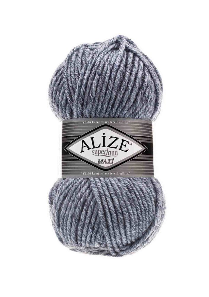 Alize Superlana Maxi El Örgü İpi Jaspe Mavi 806
