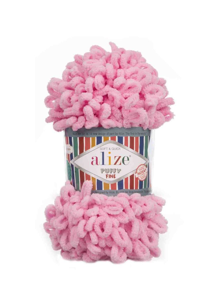 Alize Puffy Fine El Örgü İpi Pembe 039